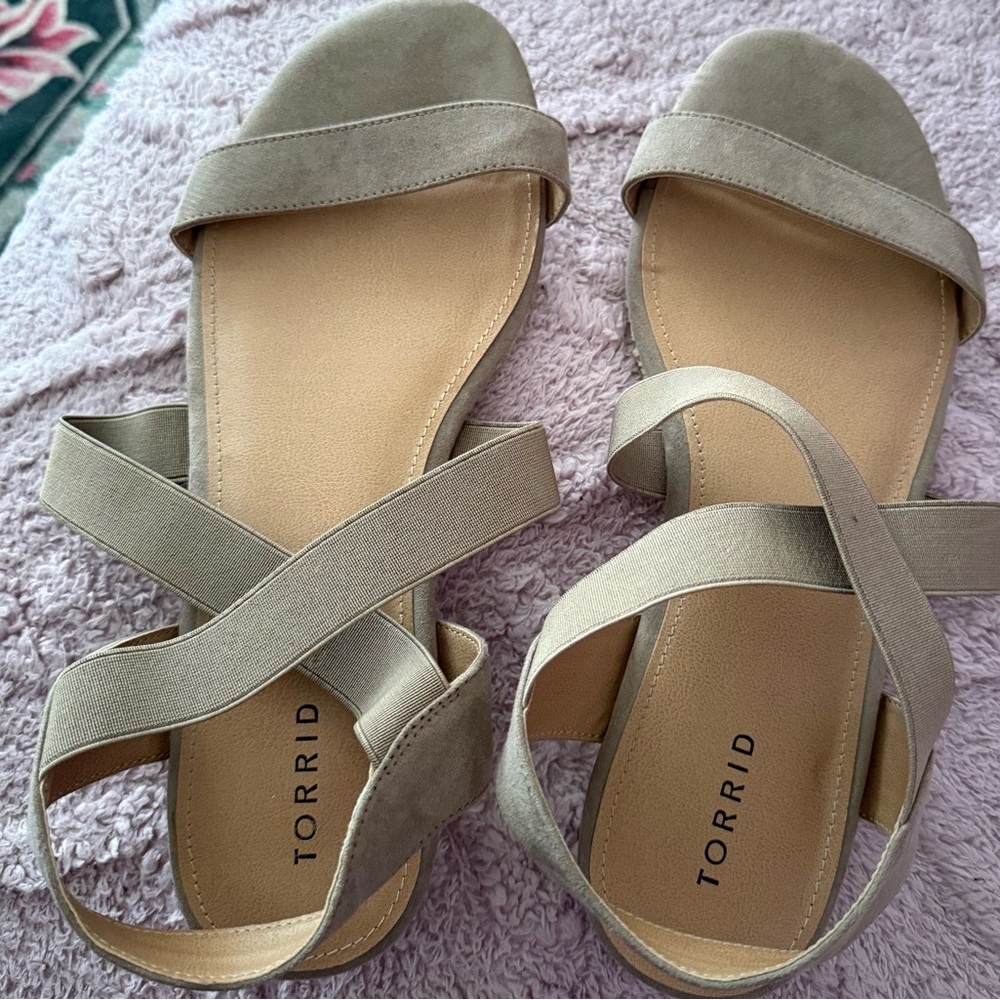 Torrid Women's Beige Strappy Sandals